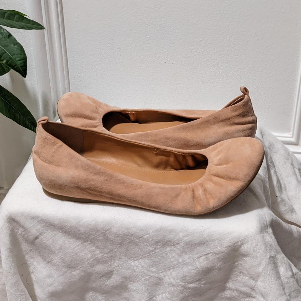 Suede flats by JCrew